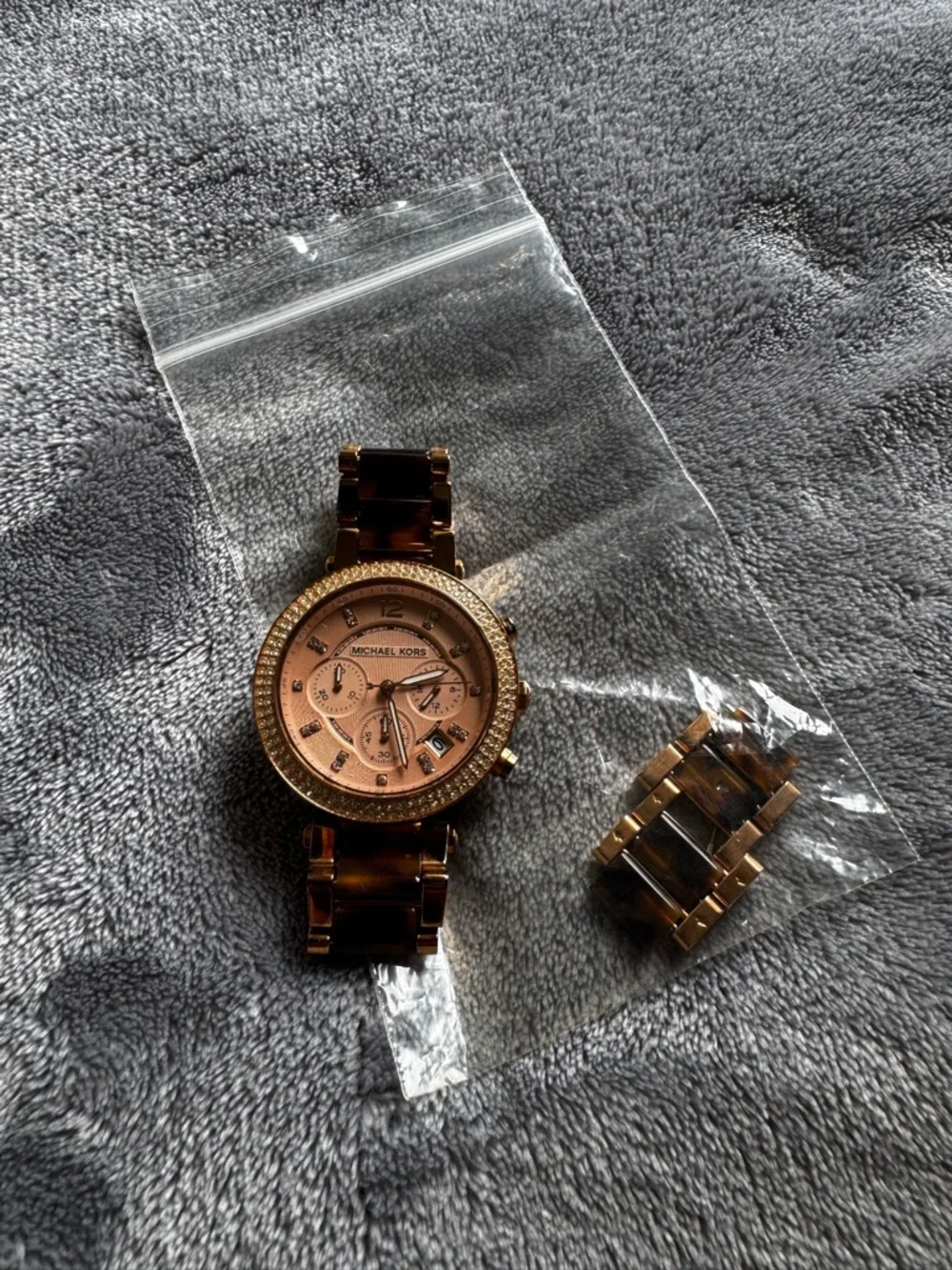 Michael Kors Rose Gold Watch with Tortoise shell